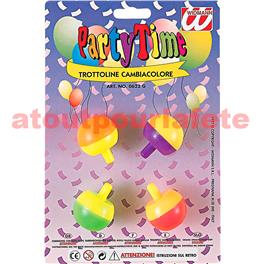 Set de 4 Toupies- Lot de Kermesse - Pinata- 