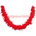 Boa en plumes Rouge