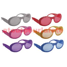 Lunette à paillettes Disco couleur Lunette à paillettes Disco couleur
