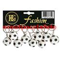 Lot de 12 Porte clés ballons de foot