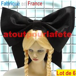 Lot de 6 Coiffe Alsacienne noire