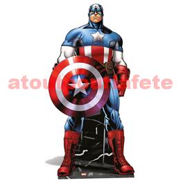 FIGURINE GÉANTE CARTON CAPTAIN AMERICA "© AVENGERS" 177 CM