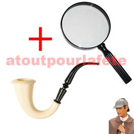 Set de déguisement de Sherlock Holmes (2P)