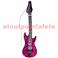 Guitare gonflable Zebré rose 105cm