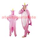 Déguisement de Licorne rose adulte (Kigurumi)