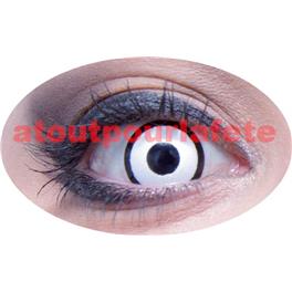 Lentilles de contact fantaisie "Manson" Œil blanc cerclé noir (journalière) Lentilles de contact fantaisie "Manson" Œil blanc cerclé noir (journalière)