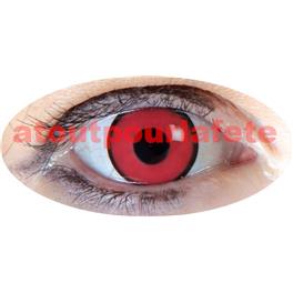 Lentilles de contact fantaisie "Manson - oeil rouge cerclé noir " (la paire) Lentilles de contact fantaisie "Manson - oeil rouge cerclé noir " (la paire)
