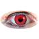 Lentilles de contact fantaisie "Manson - oeil rouge cerclé noir " (la paire)