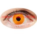 Lentilles de contact fantaisie - Oeil orange - la paire 