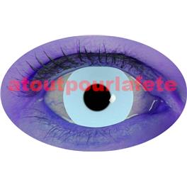 Lentilles de contact fantaisie UV Blanc - White (la paire)