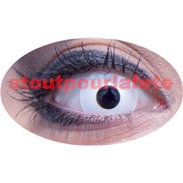 Lentilles de contact fantaisie Œil Blanc (journalière) Lentilles de contact fantaisie Œil Blanc (journalière)