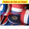 Bobine de 25m de Ruban tricolore 16mm (viscose)