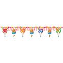 Guirlande anniversaire 30 ans " - 15 fanions 6 m