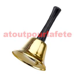 Cloche de Père Noël 13cms (laiton et bois) Cloche de Père Noël 13cms (laiton et bois)