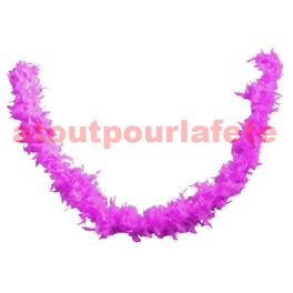 Boa en plumes rose 1.80 m 50gr - Boa en plumes rose 1.80 m 50gr -