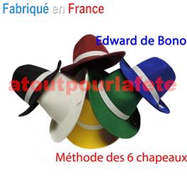 Chapeau Borsalino "Méthode Edward de Bono", les 6 Chapeaux de la reflexion Chapeau Borsalino "Méthode Edward de Bono", les 6 Chapeaux de la reflexion