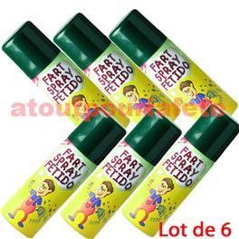 Lot de 6 Aérosols puant (sur carte) Lot de 6 Aérosols puant (sur carte)