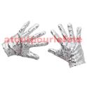 Gants michael jackson a sequins Argent (la paire)