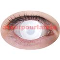 Lentilles de contact fantaisie - Oeil blanc (pupille incluse) - la paire 