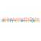 Guirlande "Joyeux Anniversaire pastel 1,85m