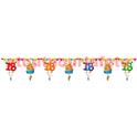 Guirlande "joyeux anniversaire 18 ans " - 15 fanions 6 m