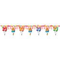 Guirlande "joyeux anniversaire 20 ans " - 15 fanions 6 m