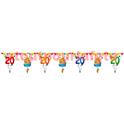 Guirlande "joyeux anniversaire 20 ans " - 15 fanions 6 m