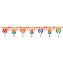 Guirlande "joyeux anniversaire 60 ans " - 15 fanions 6 m
