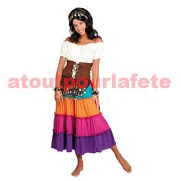 Set Gypsy,Orientale, Belly Danse, Gitane, Tzigane (Bandeau,Bracelet (2),Ceinture)