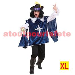 Deguisement de mousquetaire bleu adulte XL Deguisement de mousquetaire bleu adulte XL