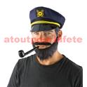 Set capitaine haddock (Casquette+Pipe+Barbe)