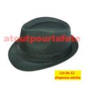 LOT A PRIX PRO: 12 Chapeaux de Blues Brothers adulte