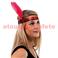 Bandeau charleston a sequins et a plume
