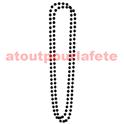 Collier Sautoir en perles Noires (charleston) (lot de 2 colliers)