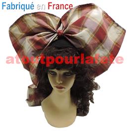 Coiffe Alsacienne a gros carreaux Coiffe Alsacienne a gros carreaux