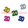 Confetti de Table Anniversaire chiffre " 20" multicolore (sachet de 10Grs)