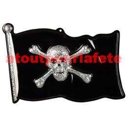 Décoration de salle Drapeau Pirate 43 X 33cms Décoration de salle Drapeau Pirate 43 X 33cms