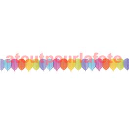 Guirlande ballons multicolore 13.30 x 18cm en 3.60m  