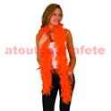 Boa en plumes Orange