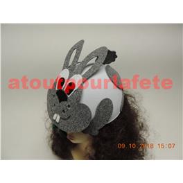 Chapeau - Coiffe de Buggs le lapin (Adulte-Enfant) Chapeau - Coiffe de Buggs le lapin (Adulte-Enfant)