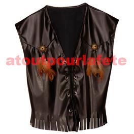 Gilet de cowboy, Bikers (simili cuir) ML Gilet de cowboy, Bikers (simili cuir) ML