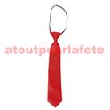 Cravate rouge "satinée" 33cm