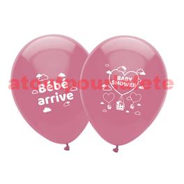 Ballons Baby Shower (Fille) (sachet de 8)