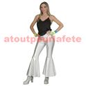 Pantalon disco argent 40/42, Déguisement Disco