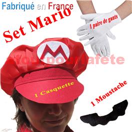 Set de Déguisement Mario Kart 3 pièces Set de Déguisement Mario Kart 3 pièces