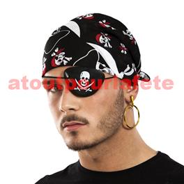 Cache oeil + Boucle d'oreille de Pirate (carte) Cache oeil + Boucle d'oreille de Pirate (carte)