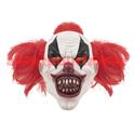 Masque adulte latex intégral clown assassin avec cheveux