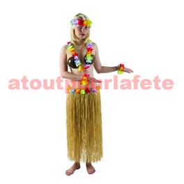 Pagne Hawaien naturel a fleurs (80cms)