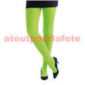 Collant vert fluo pour deguisement de lutin (la paire)