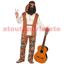 Déguisement hippie, baba cool homme